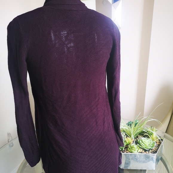 Le Chateau Plum Cardigan - Picture 4 of 5